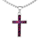 "Living" Amethyst Cross - Small