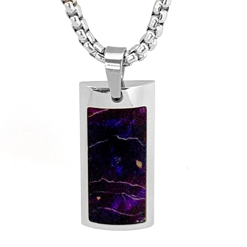 Box Elder Wood Rectangle Pendant