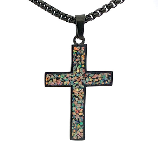 "Living" Diamond Cross - Medium