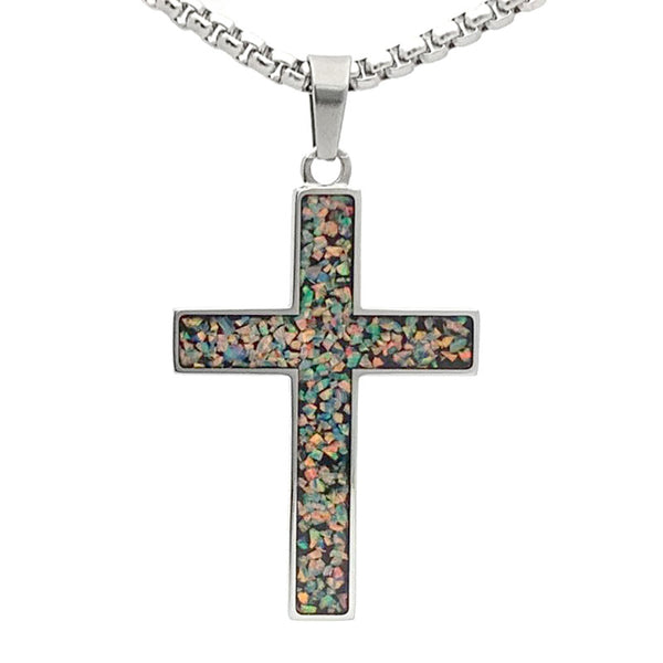 "Living" Diamond Cross - Medium