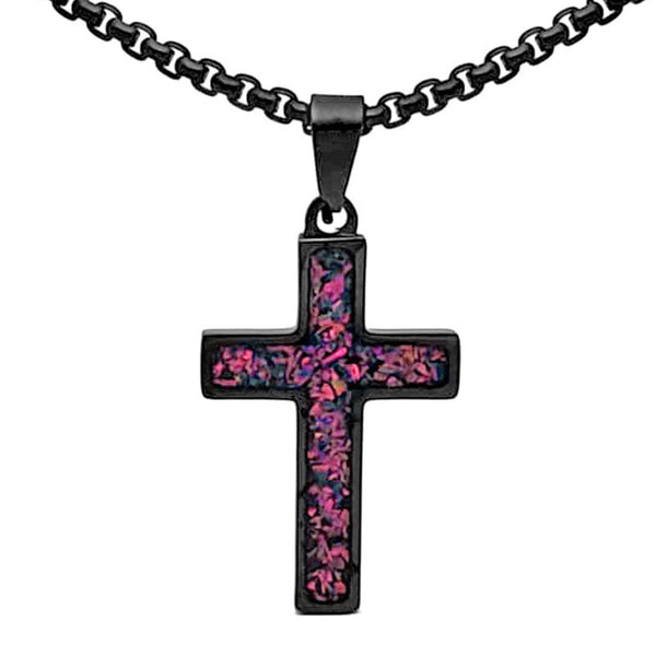 "Living" Amethyst Cross - Small