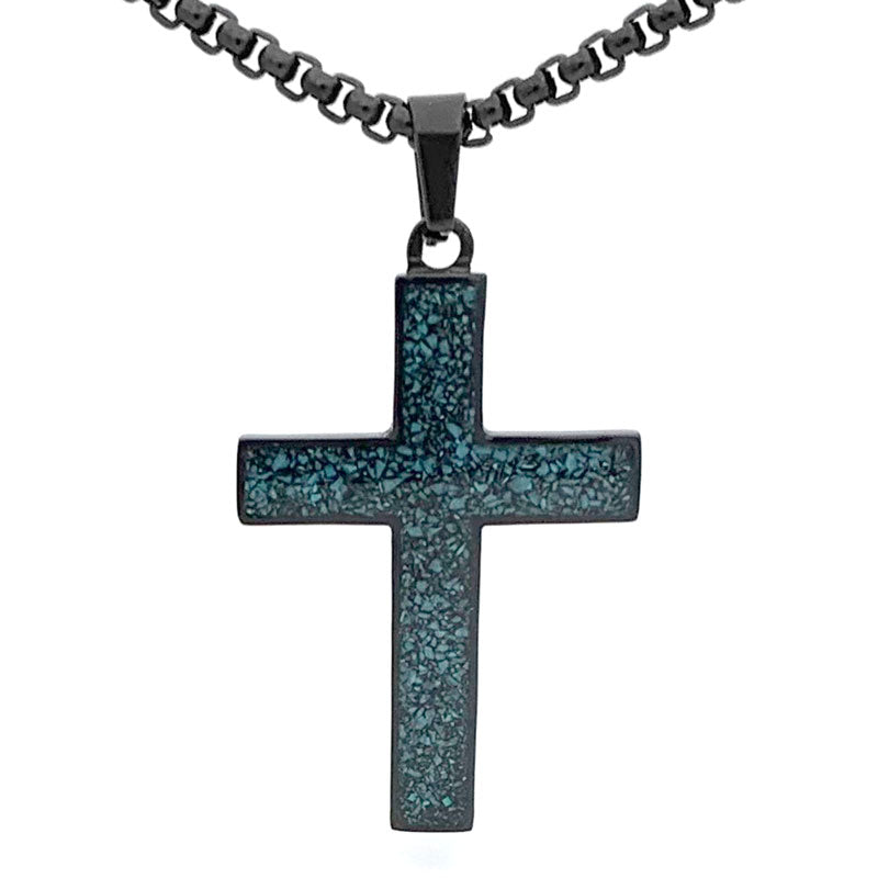 Turquoise Cross Pendant - Medium