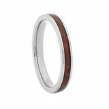 Women's 3mm Tennessee Whiskey Wedding Band "Whiskey - I Do 3mm " made from Jack Daniels Barrel wood by Steel Revolt