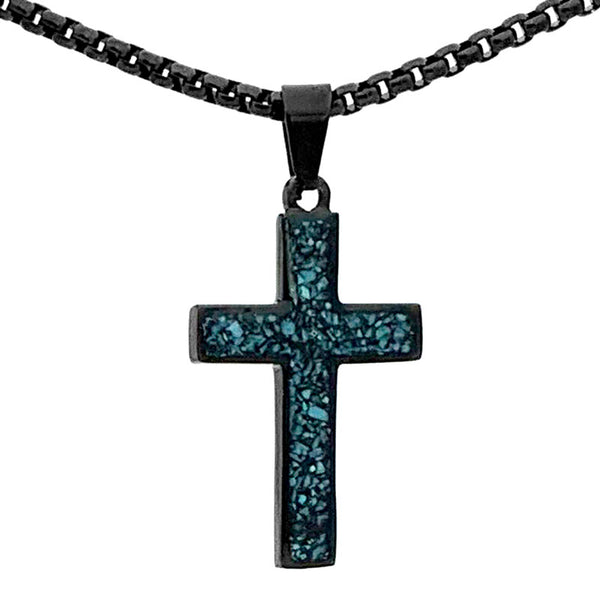 Turquoise Cross Pendant - Small